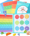 Hands On Magnetic Fraction Kit For Kids With 102 Piece Tiles And Discs Demonstration Book Classroom Ready Math Manipulatives