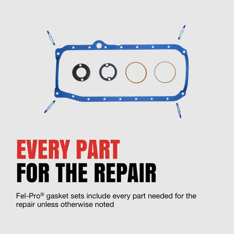 Engine Oil Pan Gasket Set for Chevy Silverado 1500 and Compatible GM SUVs Premium Direct Fit Replacement Seal Kit for Isuzu Ascender Buick Rainier LaCrosse Allure Escalade ESV EXT Easy Install blue gasket set with seals