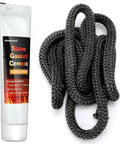 Xmasneed gasket kit: 120ml cement tube and 98-inch graphite-impregnated fiberglass rope gasket for 5/8in stove door.