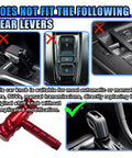 Image showing non-compatible gear levers for Red Dope Aircraft Style Joystick Shift Knob For Manual Cars.