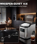 Gotta Have This Countertop Nugget Ice Maker Slaps Out Crisp Pebble And Crushed Pellets Fast With No Sweat Self Cleaning Routine 45 Lbs Daily, stainless steel with pebble ice.