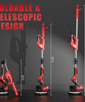 Heavy Duty Drywall Sander For Knocking Off Popcorn Ceilings Fast With 8 Amp Motor and retractable pole in various lengths.