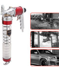 Heavy Duty Pneumatic Grease Gun With G1/4 Quick Coupler, 10k To 12k PSI High Pressure Output, shown with industrial use cases