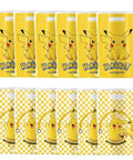 30 Pack Cartoon Theme Party Gift Bags With Easy Carry Top Handles, featuring a yellow cartoon character, 10 Inch x 7 Inch.