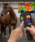 Equine Infrared Thermal Imaging Camera For Horses, Handheld Health Monitor With 240x240 Resolution, Detect Inflammation And Hidden Heat Early, Injury Prevention, Compare Left And Right Sides For Quick Diagnostics, horse stall