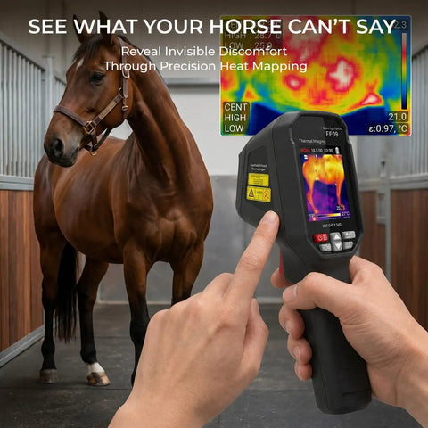Equine Infrared Thermal Imaging Camera For Horses, Handheld Health Monitor With 240x240 Resolution, Detect Inflammation And Hidden Heat Early, Injury Prevention, Compare Left And Right Sides For Quick Diagnostics, horse stall