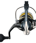 Front view of Stella SW D Spinning Reels For Saltwater Fishing With XX Tough Drag Technology Beefed Up Drag Big 6000 Size Power Smooth Retrieve