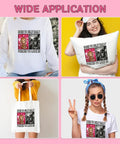 Monkey Meme DTF Transfers Pack Ready to Press for T Shirts 7x7 Inch Washable Iron On Vinyl Decals on sweatshirt and bag