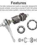 Rear Coaster Hub Bearings Set For Bikes, 2x 7/32 x 9 Bearings And 1x 1/4 x 7 Bearing, Fits Most Bicycle Hubs with diagram