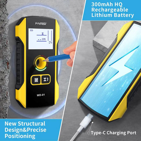 Legit Electronic Wall Scanner And Stud Detector With Deep AC Wire Locator For Boss Level DIY Repairs Slick Rebar Finder With Quick Center Align And Reliable Beep Alert For Straight Fire Home Upgrades