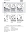 Instructions for Six Pack Large Clear Hooks Damage Free Hanging Holds Up To 4 Lbs Each Indoor Plastic Hooks No Tools Needed
