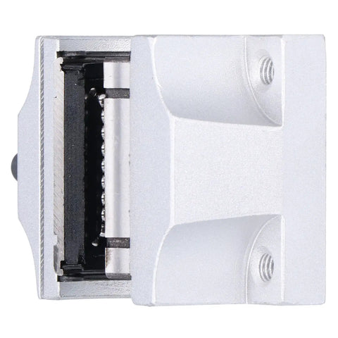 Aluminum Alloy 20mm Bore Linear Ball Bearing Slide Block With 68mm Length And Open Guide for CNC Machines, side view