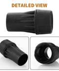 Top Shelf Universal Quick Connect Adapter for DeWalt Dust Extractors showing detailed view, black ABS material for tools.
