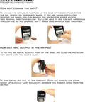 Heavy Duty Self Inking Date Stamp With Military And Euro Styling Prints Sharp Black Ink Dates For Over A Decade of Daily Grind showing ink pad changing instructions.