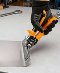 3 Inch Sheet Metal Hand Seamer Pro Grade Bending Tool With High Hardness CRV Steel Straight Jaw And Ergonomic TPR Handle in use
