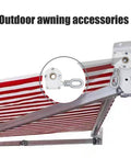 Manual Worm Gear Crank Replacement For 360 Degree Rotating Sunshade Awning Easy Hand Crank Mechanism For RV Balcony Patio Yard Use