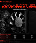 Tough As Nails Heavy Duty Engine Radiator Cooling Fan Assembly For Chrysler 300 Dodge Challenger And Charger with fan and radiator details.
