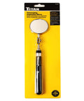 Packaging of Telescoping Inspection Mirror With 2 Inch Round Mirror, Extends From 9.5 To 28.5 Inches, Five Section Stainless Steel Shaft