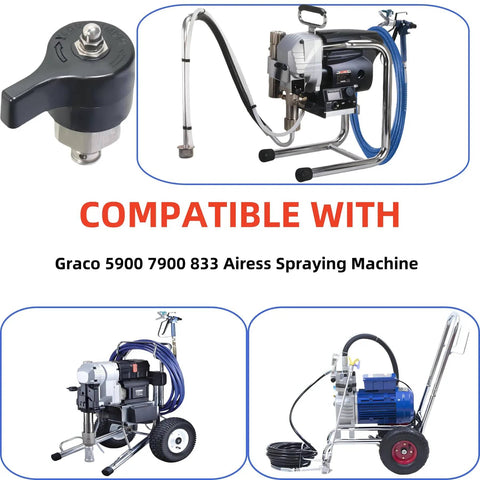 Upgraded 245103 Prime Spray Valve Kit for Graco 5900 7900 833 Airless Paint Sprayers with Drain Valve compatibility images