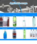 Image showing various liquid containers used with Built Tough Automatic Bottle Filler Slick Liquid Dispensing Machine.