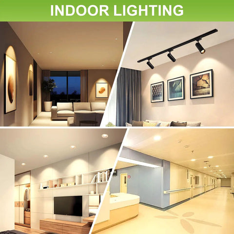 Heavy Duty MR16 LED Bulbs 6 Pack GU53 Bi Pin Base 5 Watt Replaces 50 Watt Halogen 5000K Daylight White in indoor settings.