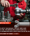 Mechanic working on Transmission Slip Yoke For Turbo 400 TH 400 4L80E 4L85E And Torque Converter 1350 Series U Joint Replaces 3-3-5551X