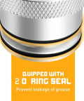 Close-up of 39mm Wheel Bearing Greaser Tool showcasing O-ring seal for Can Am Maverick X3 and MAX Turbo RR 2017 2022