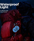 World Peace Reflective Gear For Nighttime Safety You Can Toss On Backpacks Bicycles Pet Ropes Clothes And Keychains Blue Disc