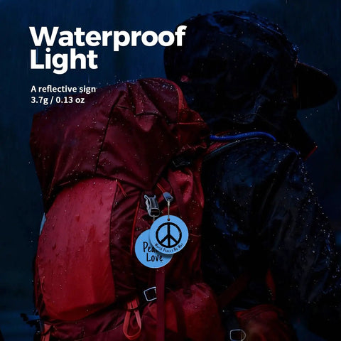 World Peace Reflective Gear For Nighttime Safety You Can Toss On Backpacks Bicycles Pet Ropes Clothes And Keychains Blue Disc