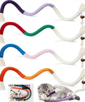 5 colorful Cat Chew Rope Toys 4 Pack For Indoor Cats With Refillable Catnip Pouch Safe Teeth Cleaning Rope Toys for play