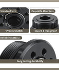 Trim Tilt Kit Cylinder End Screw Seals For Yamaha 4T F150HP Outboards 2011 2012 2013 2014 2015 2016 2017 Replacement 63P-43821-10 2 Pack Trim Cap Replacement Built For Salt Water Marine Use, showing standard size, precise match, sealed structure, and durable material.