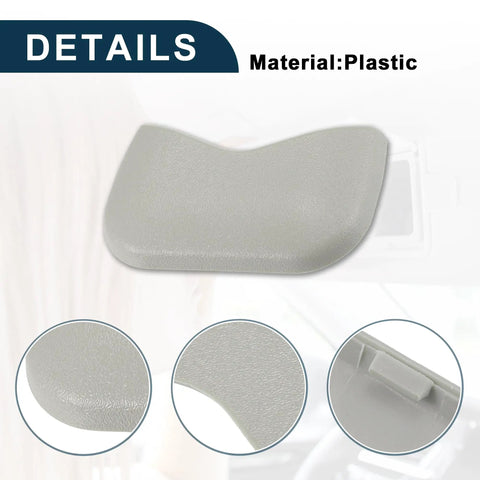 Sun Visor Clip Bolt Cover Fits Nissan Pathfinder Altima Murano Rogue Maxima Gray 1 Piece Front Left Right Fitment 2013 Through 2021 Models 964203JA0A 964201MA0A 964203TA0A 964205HA0A