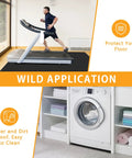 Treadmill on Solid Neoprene Rubber Sheets And Strips For DIY Gasket Material Sealing Liners Shields Padding 12 inches wide one fifth inch thick