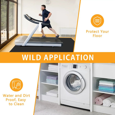 Treadmill on Solid Neoprene Rubber Sheets And Strips For DIY Gasket Material Sealing Liners Shields Padding 12 inches wide one fifth inch thick