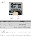 Pin diagram of BE 180 GPS Module With TTL Level Output And Ceramic Antenna for Arduino Raspberry Pi Pixhawk Flight Controllers.