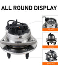 Front Wheel Hub Bearing Assembly With ABS For Chevy Malibu 2004-2012, Cobalt 2005-2010, HHR 2008-2010, Pontiac G6 2005-2010, Saturn Aura 2007-2009