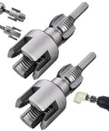 Hot Shot Pro Dual Action Pipe Threader Kit Electric Drill Compatible re-threading tool for PVC and metal pipes, heavy-duty material.