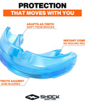 Brace Friendly Mouth Guard For Sports With Braces Full Upper Teeth Protection For Hockey Lacrosse Football Baseball