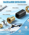 Flo Torq II Hub Kit Replacement For Mercury Outboard Motors 60 300 HP Compatible With Mercruiser Alpha One And Bravo One Drives