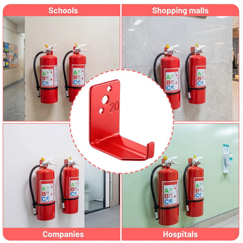 20 Pack Universal Fire Extinguisher Mount Brackets With Hardware Rock Solid Iron Hooks Keep Your Safety Stash Locked And Loaded No Sweat For Cars Trucks Vans Fits 5 To 40 Lbs