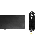 Solid 7800mAh UPS Power Supply for Router and Modem Backups, black power adapter with connection cable.