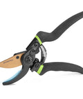 Effortless 8.5 Inch Bypass Pruning Shears With Die Cast Aluminum Handle, Sharp SK5 Blade, Nonstick Coating For Easy Clean