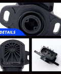 Throttle Position Sensor TPS 3131705 3140173 For Polaris Vehicles OE Replacement Fits Ranger 2006 2013, Ranger Crew 2011 2015, RZR 2012 2016, Sportsman 570 ACE Quad UTV close-up, 3-pin connector