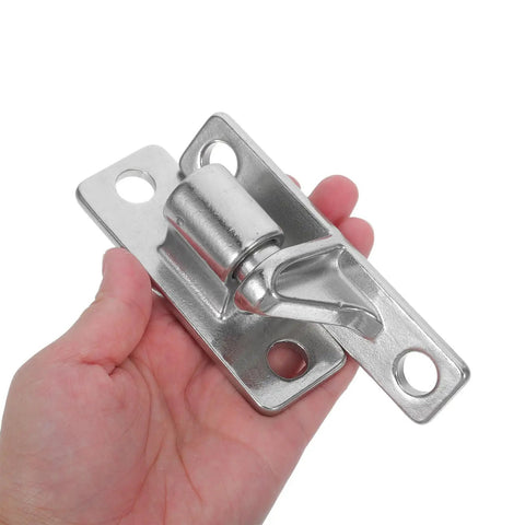 Two Pack Beefy Heavy Duty Stainless Steel Wall Mount Gate Hinges With Male And Female Mechanisms And Screws For Livestock And Garden Gates In Demanding Outdoor Environments, stainless gate hinge
