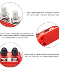 Two Pack Insulated Power Distribution Block With Cover For Car RV Marine Boat 12V 200A Dual Stud Battery Terminal Post