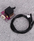 Compact Breakout Pressure Sensor Board For Microcontrollers And Prototyping with connecting cables on light surface