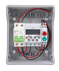 Interior view of Outdoor Distribution Box With IP66 PVC PA66 Housing And Weatherproof Digital Timer For All Weather Use