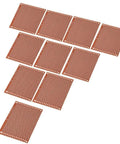 10 Pack Single Sided PCB Prototype Boards Kit for DIY Electronics, Universal 7x9cm Circuit Boards with 1.2mm Hole Size, Flux Treated
