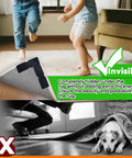 Non Slip Rug Grippers Tape Pads For Hardwood Floors And Tile No Residue Reusable Corner Grippers Keep Rugs Flat And Secure Area Rugs 12 Pack Ideal For Laminate Flooring No Curl Edges Stay Put in use under a rug with children playing.