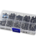 180-Piece Tactile Push Button Switch Kit With 10 Value Sizes 6x6mm To 7x7mm 4-Pin Micro Momentary Tact Switch Set in storage box